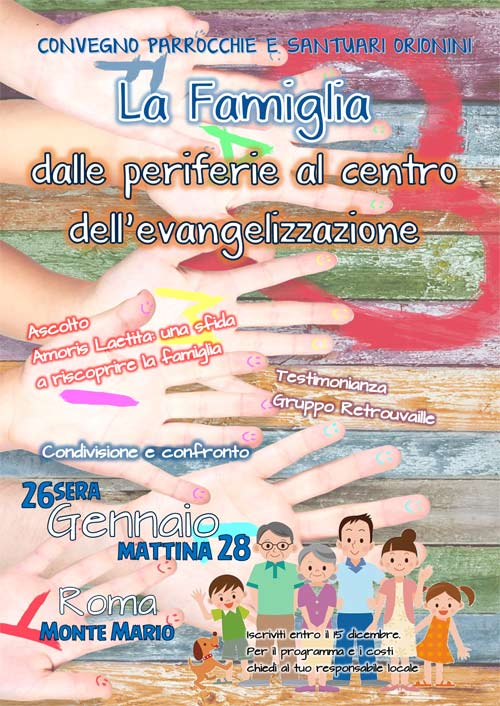 Convegno a Roma su Famiglia Amoris Laetitia ed Evangelizzazione