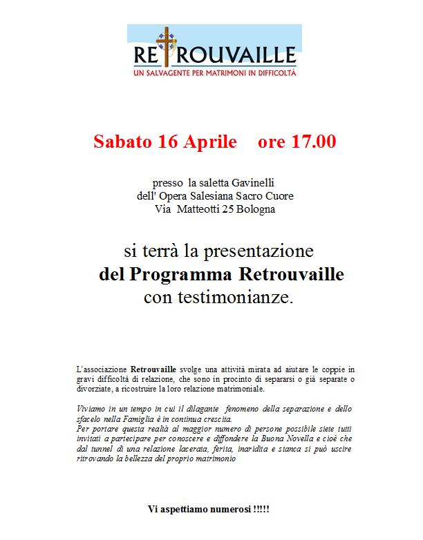 Presentazione a Bologna 16 Aprile 2016 Come perdonare un tradimento in coppia