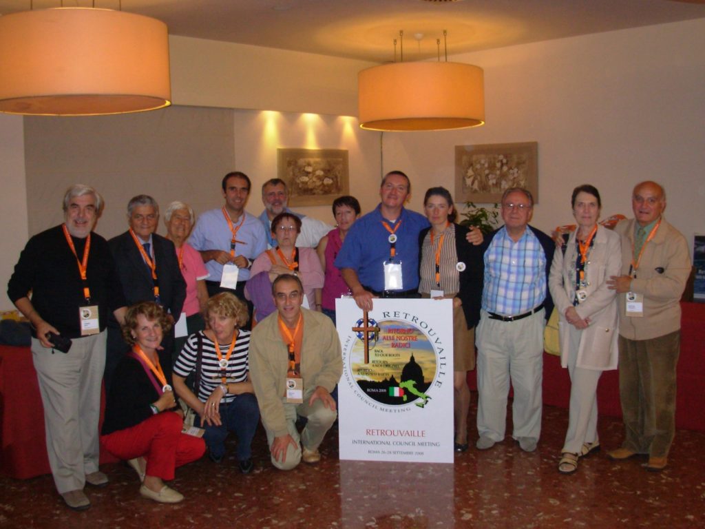 Team a servizio del International Council Meeting di Retrouvaille nel 2008 a Roma